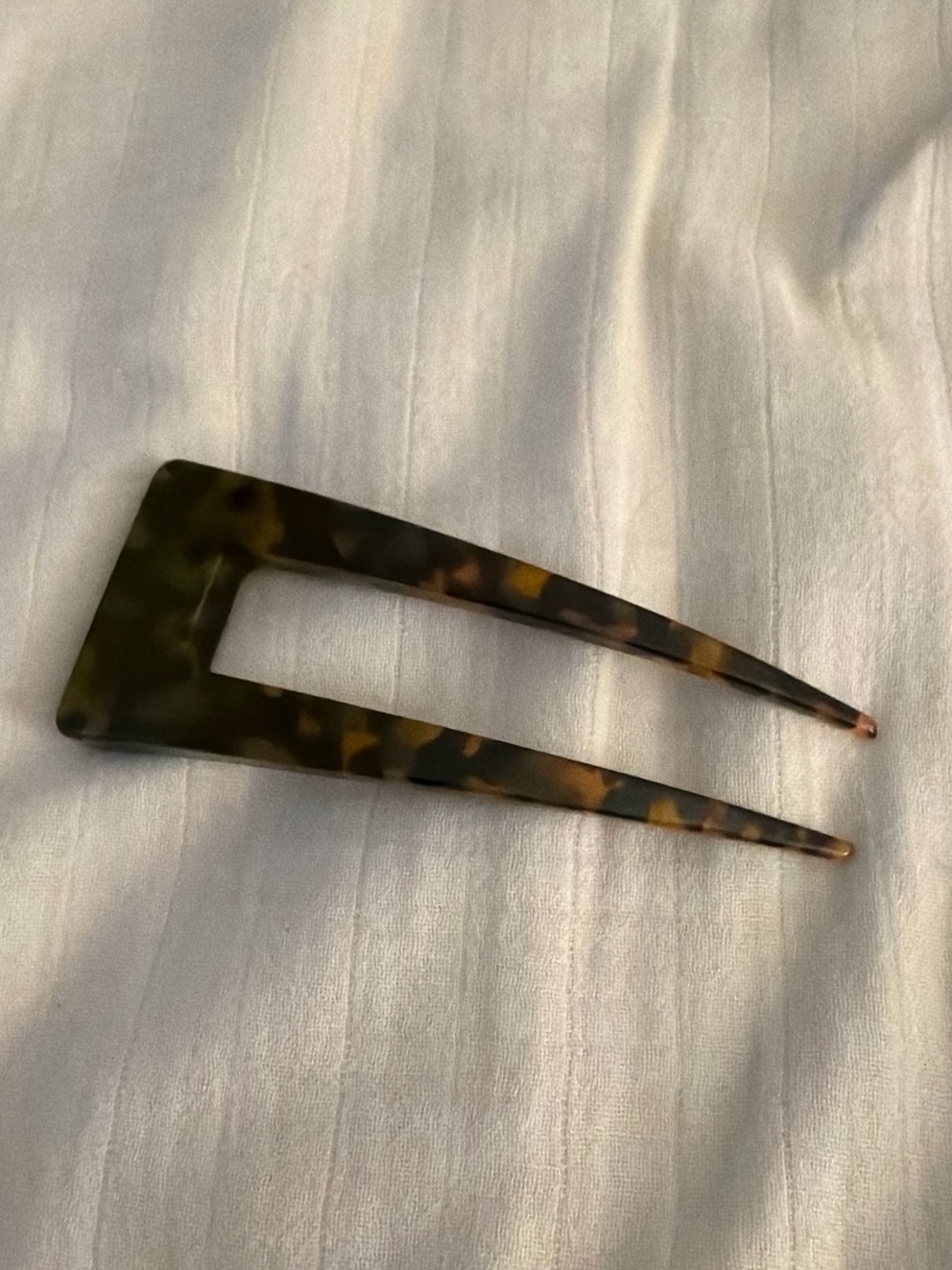 Madewell Tortoiseshell Rectangle French Hair Pin